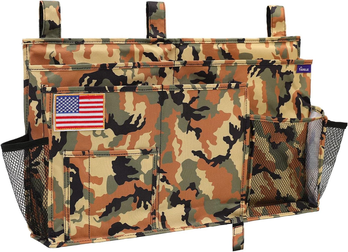 Surblue Bedside Caddy Hanging Organizer Storage Bag Pocket for Bunk, Hospital, College Dorm Rooms