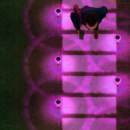 Halloween Solar Lights Outdoor 8 Pack Purple LED Waterproof Mushroom Outside Lights for Yard Garden