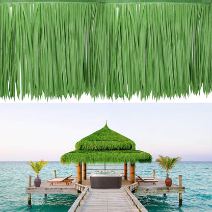 Tiki Straw Roof Thatch - Mexican Style Artificial Palm Rolls, Bar Hut Grass Duck Boat Blinds