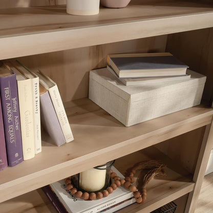 Sauder 5 Tier Book Shelf Wooden Bookcase Multipurpose Bookshelf for Home Office, Living Room, in