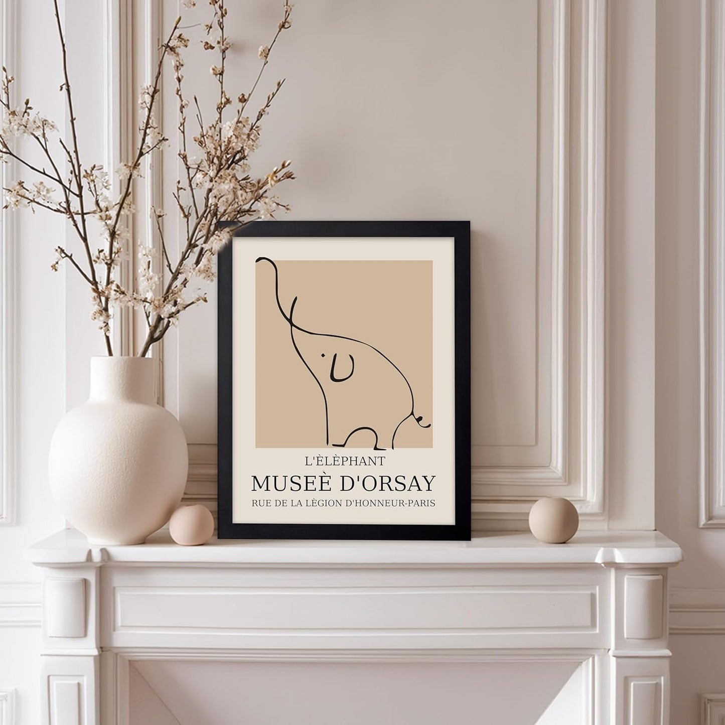 Poster Master Vintage Poster - Retro Minimalist Print - Gift for Artist, Housewarming - Elephant