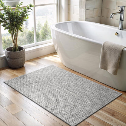 CAMILSON Easy Jute Rug 2x3, Indoor Outdoor Gray Color Farmhouse Area Rugs for Living Room and