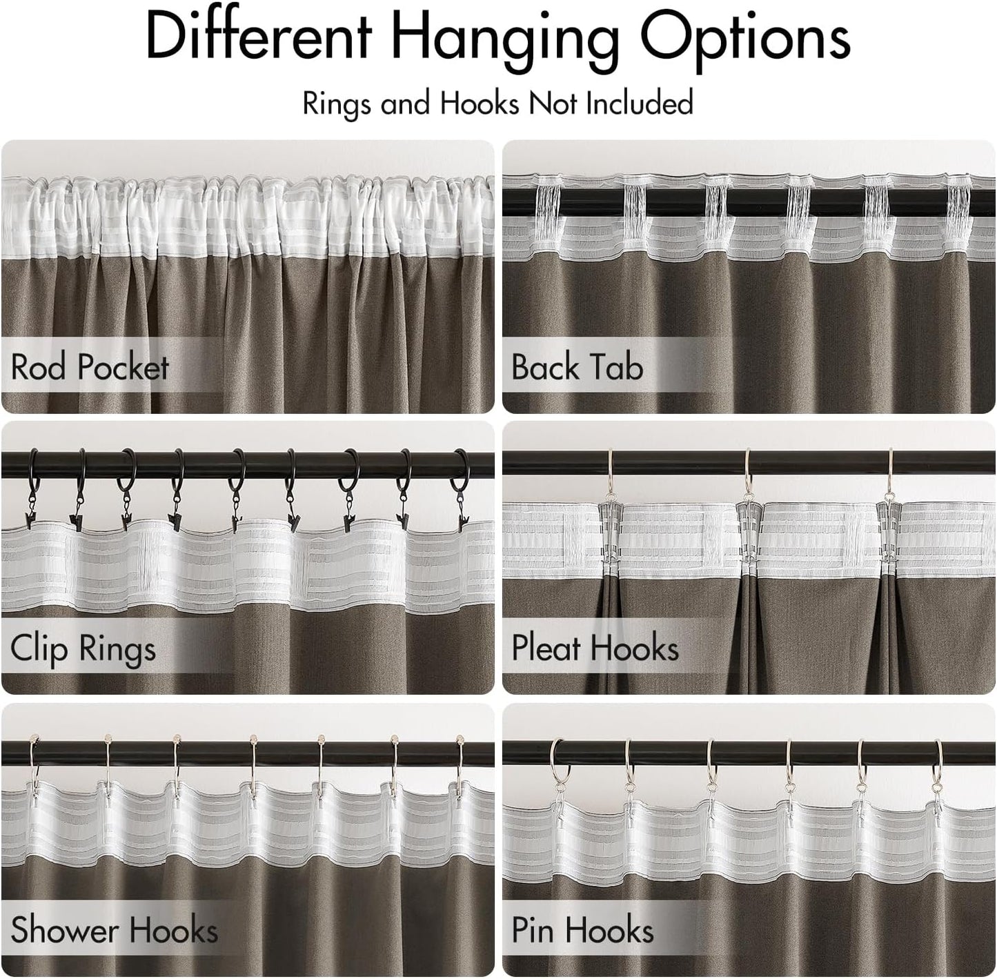 MIULEE Taupe Velvet Curtains 96 inches 2 Panels - Luxury Room Darkening Window Drapes for Bedroom