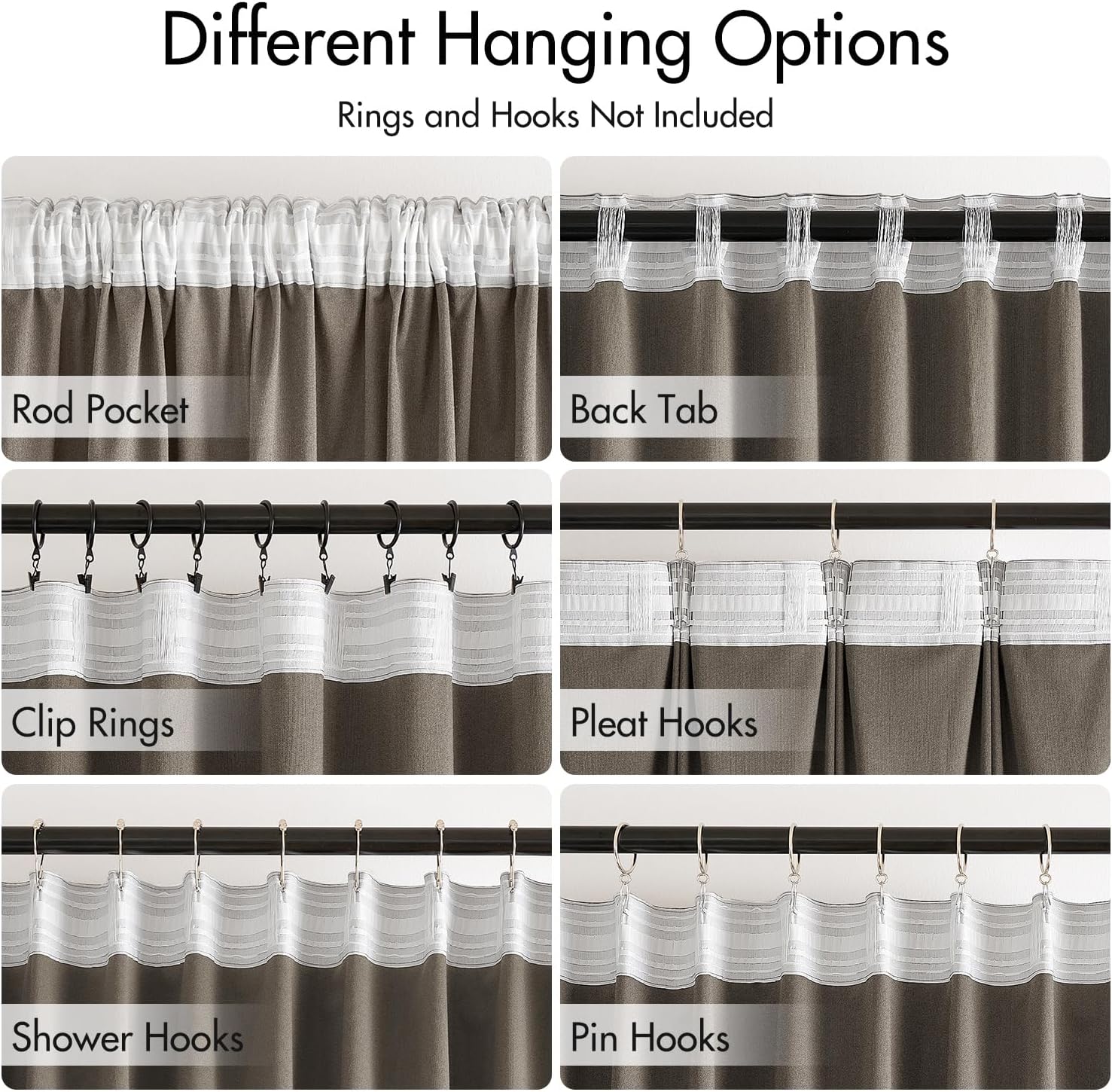 MIULEE Taupe Velvet Curtains 96 inches 2 Panels - Luxury Room Darkening Window Drapes for Bedroom