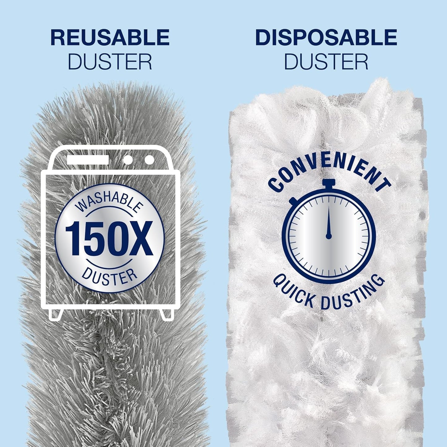 Bona High Performance Dusting System - 1 Extendable Handle, 3 Disposable Dusters, 1 Reusable