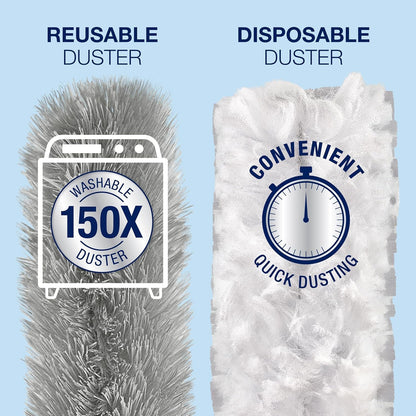 Bona High Performance Dusting System - 1 Extendable Handle, 3 Disposable Dusters, 1 Reusable