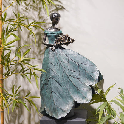 Guichifun Fairy Statue Collection Home Decoration - 22IN Leaf Angel Girls Resin Large Home Decor