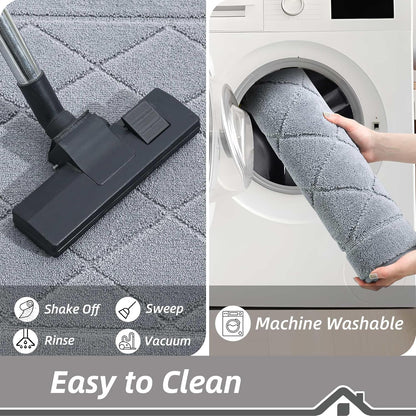 BEQHAUSE Dirt Trapper Door Mat 32" x 48", Doormat Non-Slip Entryway Rugs Washable, Dog Door Mat