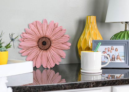 NAT & Jules Gerbera Daisy Flower Shaped Dimensional Indoor Outdoor 12 inch Cast Resin Decorative