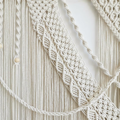 Achart Macrame Wall Hanging Large- Boho Wall Decor- large wall art- Wall Decor Living Room- Macrame