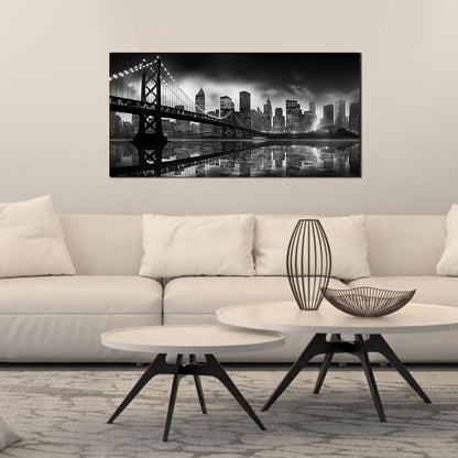 Brooklyn Bridge Wall Art for Living Room City Wall Decor for Bedroom Black Wall Decor for Office 20
