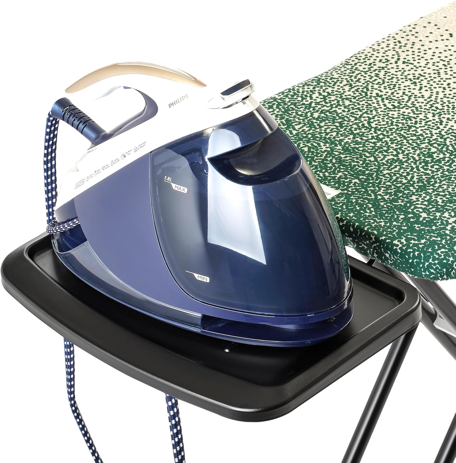 Brabantia - Ironing Board C - Extra Large Steam Unit Holder - Adjustable in Height - Non-Slip