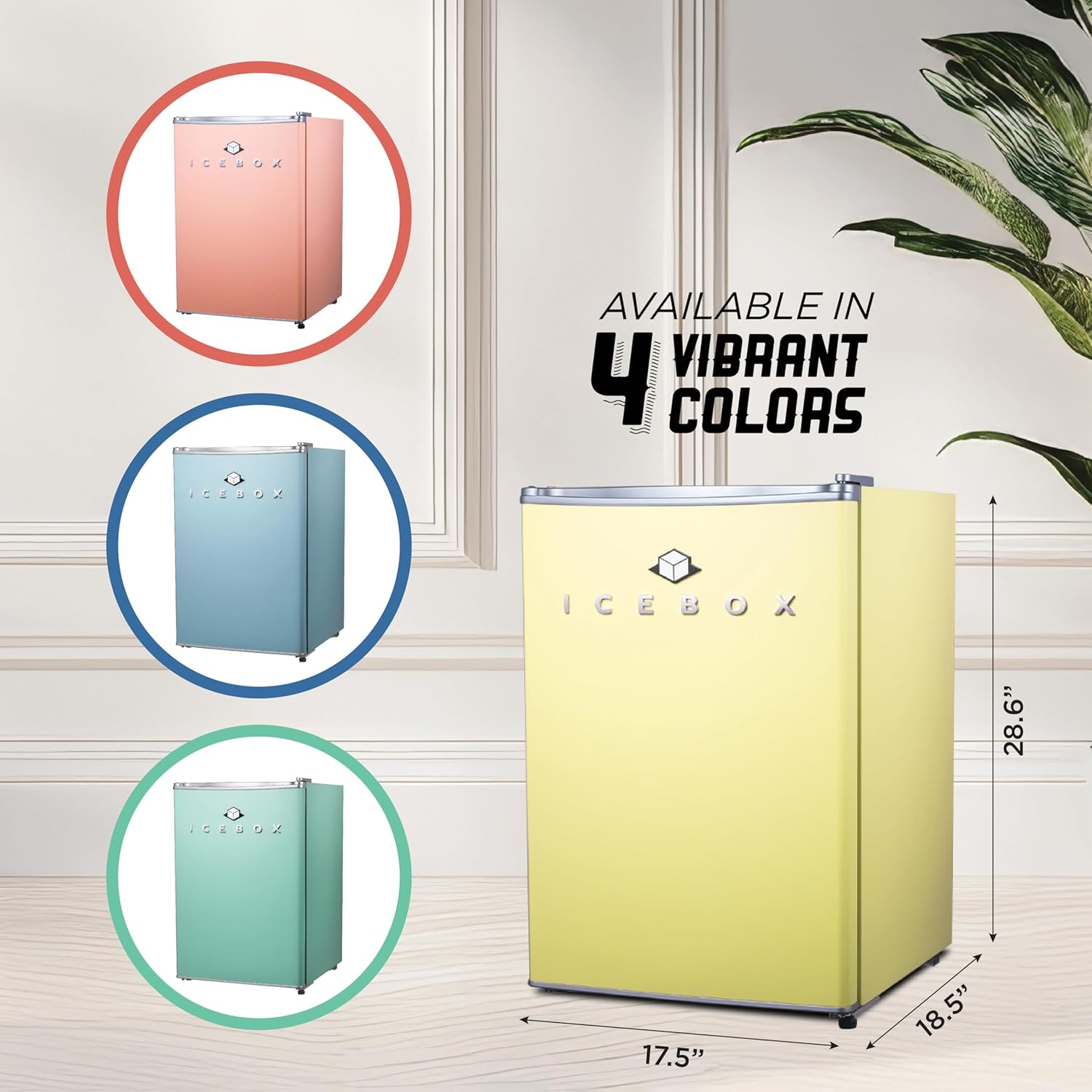 2.5 Cu. Ft. Compact Refrigerator, ENERGY STAR Certified Small Refrigerator, Single Door Mini Fridge