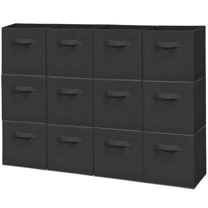 STORAGEIDEAS 11" Fabric Storage Bins, Foldable Storage Cubes, Heavy Duty Cube Organizer for Home