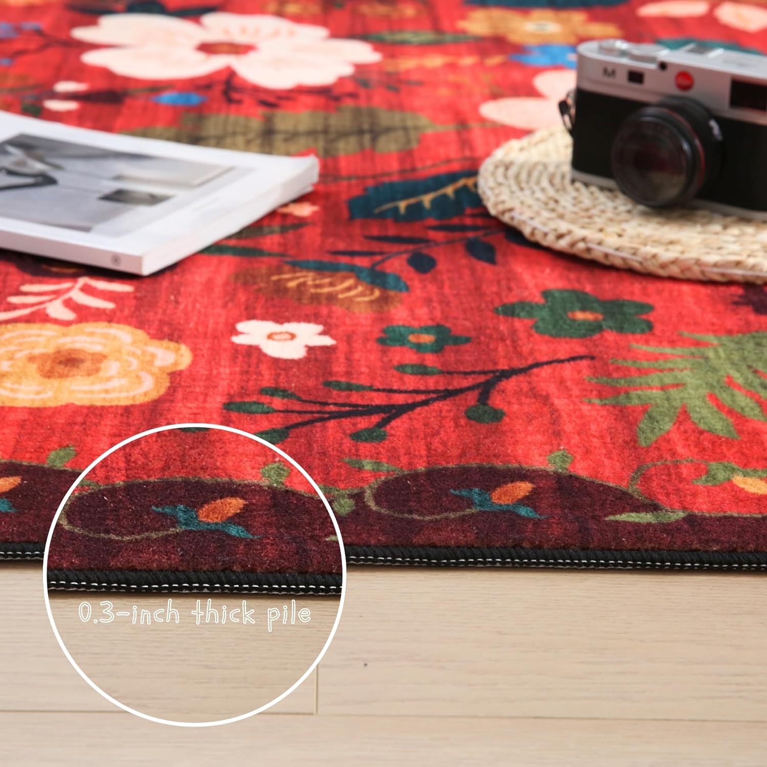 Runner Rug for Hallways Kitchen Rug Non Slip 2'6''x8' Washable Runner Rugs with Rubber Backing Soft