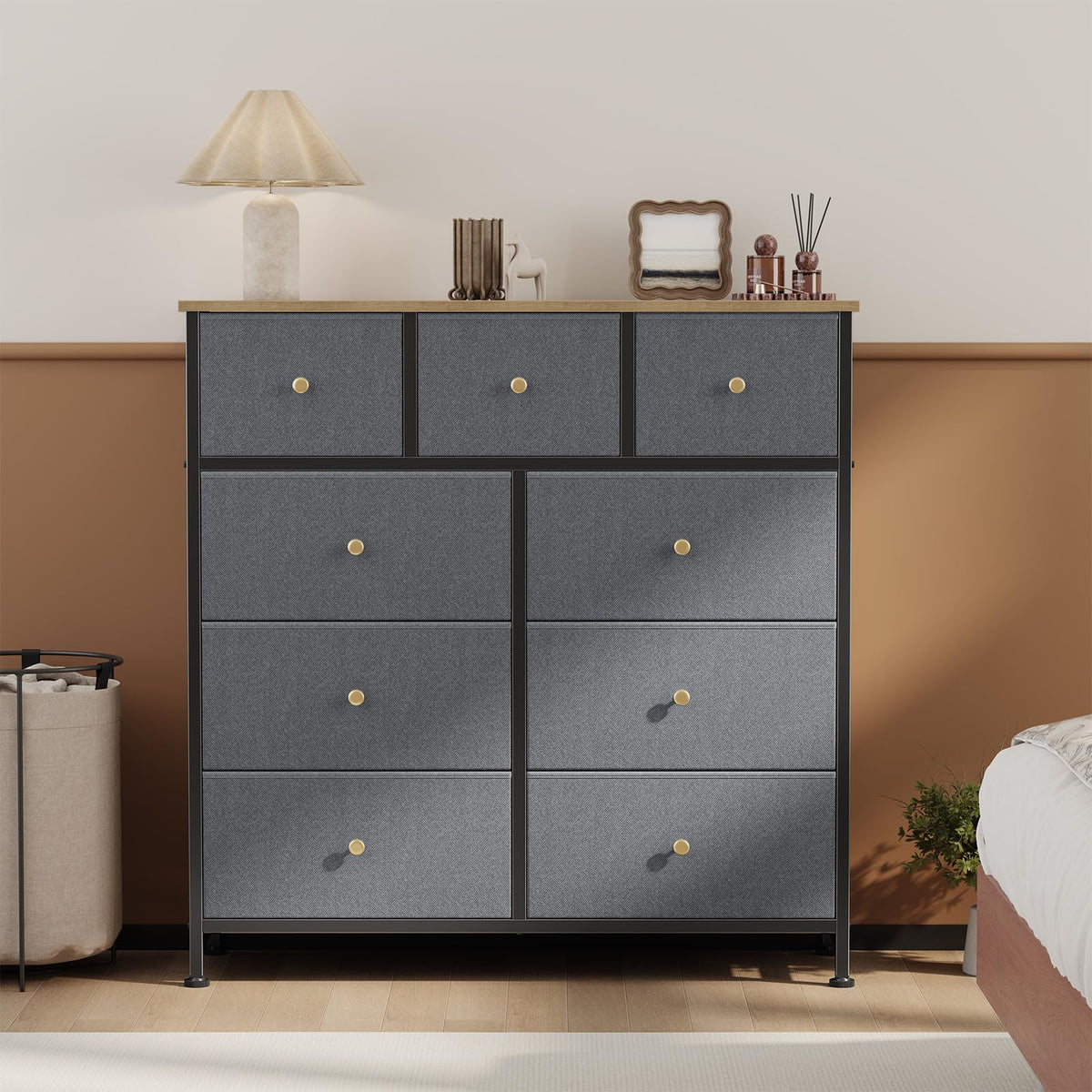 OLIXIS 9 Drawer Tall Dresser for Bedroom, Closet Organizers and Storage