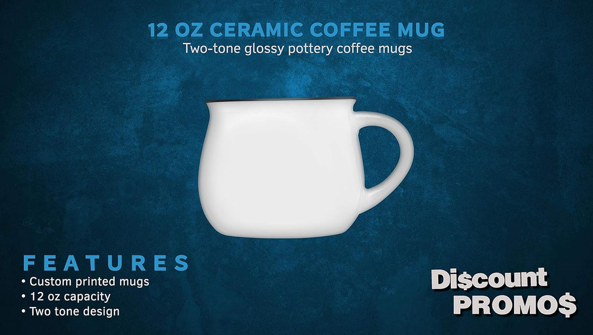 DISCOUNT PROMOS Glazed Campfire Coffee Mugs 12 oz. Set of 10, Bulk Pack - Perfect for Coffee, Tea
