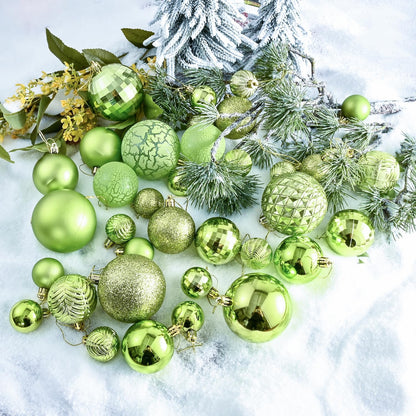 LANGXUN 36pcs Light Green Christmas Tree Decorations Balls, Bolas De Navidad, 2025 Christmas Decor