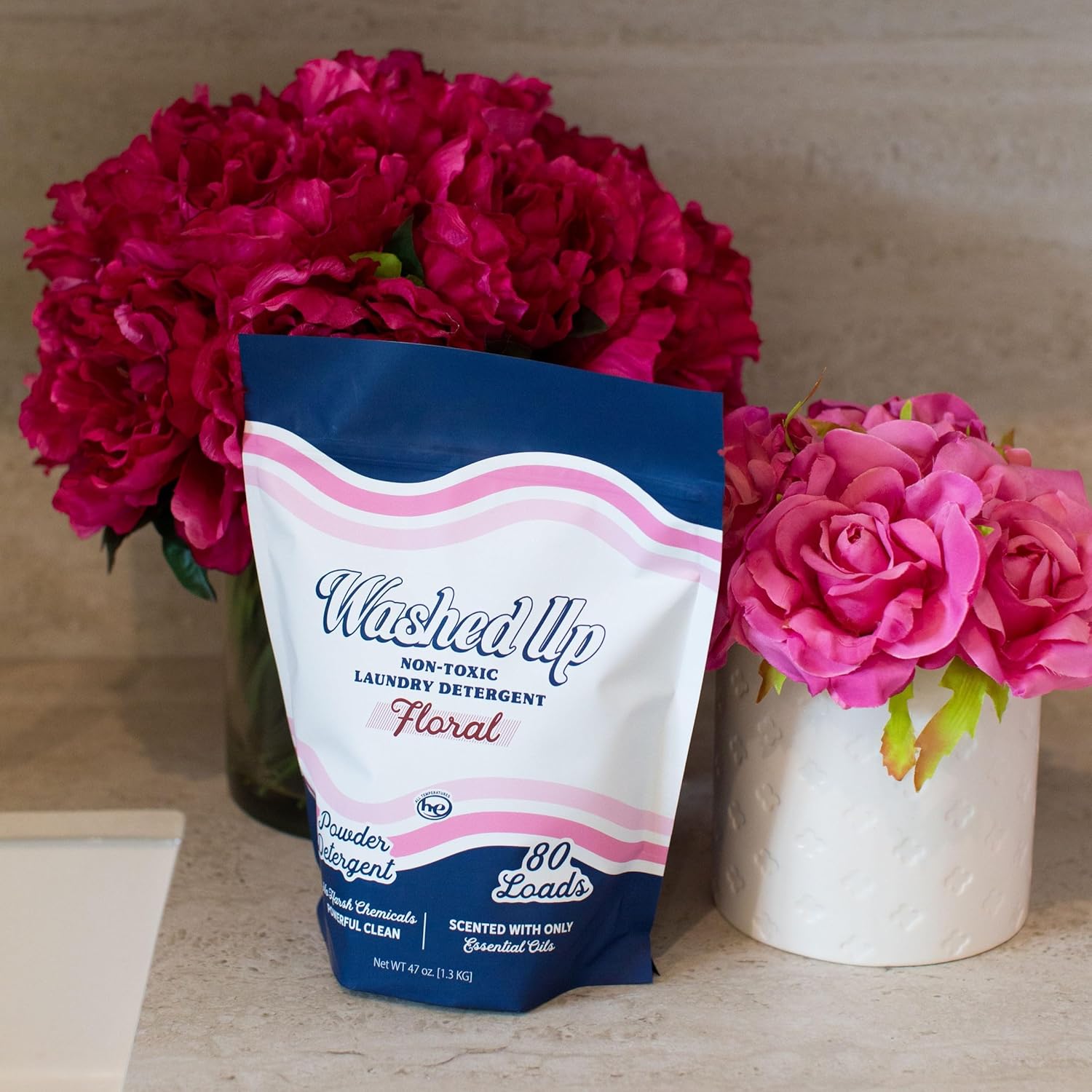 Floral Laundry Detergent Powder | Only 100% Pure Essential Oils | Safe for Sensitive Groups |