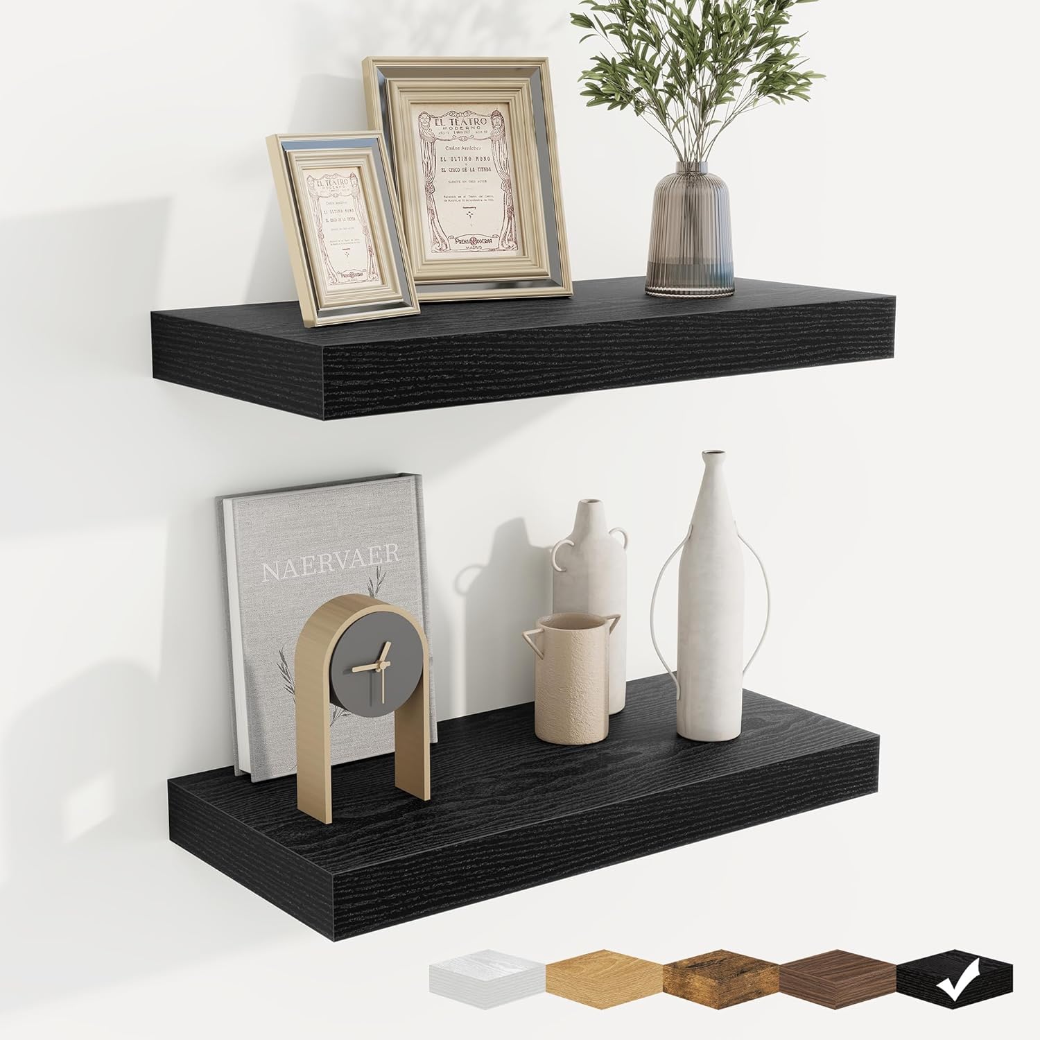 fuqing Floating Shelves for Wall, Bathroom Shelf Wall Mounted for Storage, Shelves with Invisible