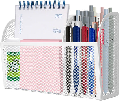 Magnetic Pencil Holder Magnetic Shelf for the Whiteboard 3-Grid Mesh Magnetic Pen Holder for