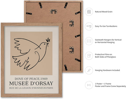 Poster Master Vintage Poster - Retro Minimalist Print - Gift for Artist, Friend - Dove Of Peace