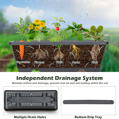 S AFSTAR 5-Tier Vertical Garden Planter, 5-Layer Raised Garden Bed with 5 Detachable Planter Boxes