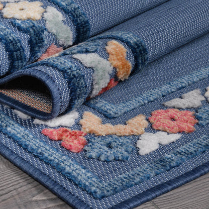 Beverly Rug Outdoor Rug 9x12 Modern Bordered Large Area Rugs for Indoor and Outdoor Patio Easy to