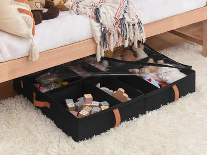 StorageWorks Shoe Organizer Under Bed for Closet, 2-Pack Ultra-thick Fabric Shoe Storage Containers