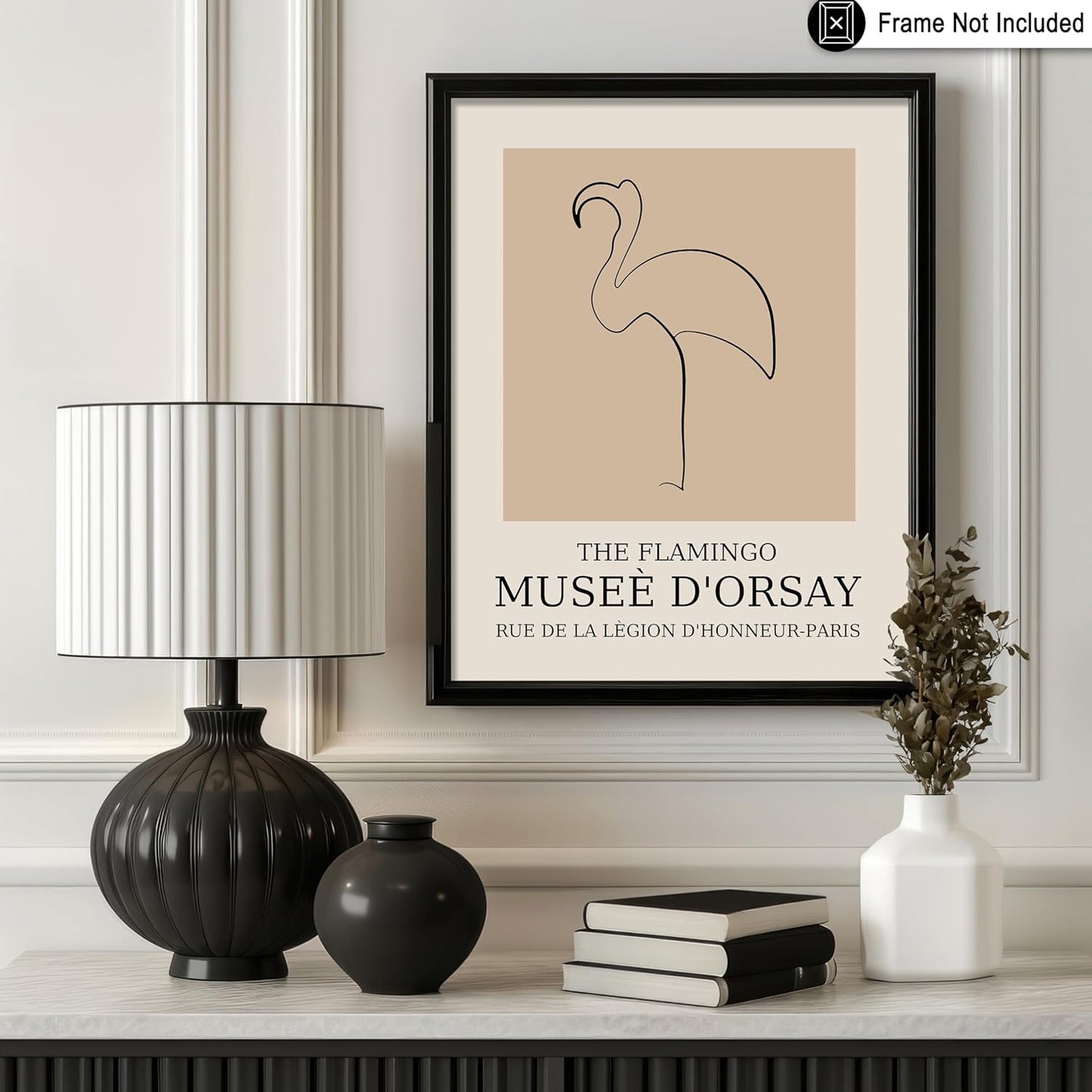 Poster Master Vintage Poster - Retro Minimalist Print - Gift for Artist, Housewarming - Flamingo