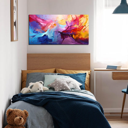 GUGIKA Abstract Wall Art for Living Room, Colorful Canvas Wall-Art for Bedroom, Print Paintings