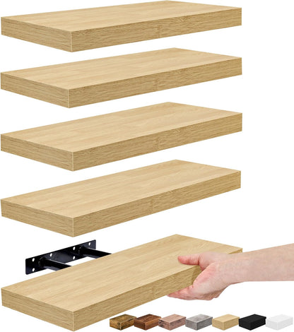 Sorbus Floating Shelves for Wall, Bathroom Shelves Wall Mounted for Kitchen, Bedroom, Living Room