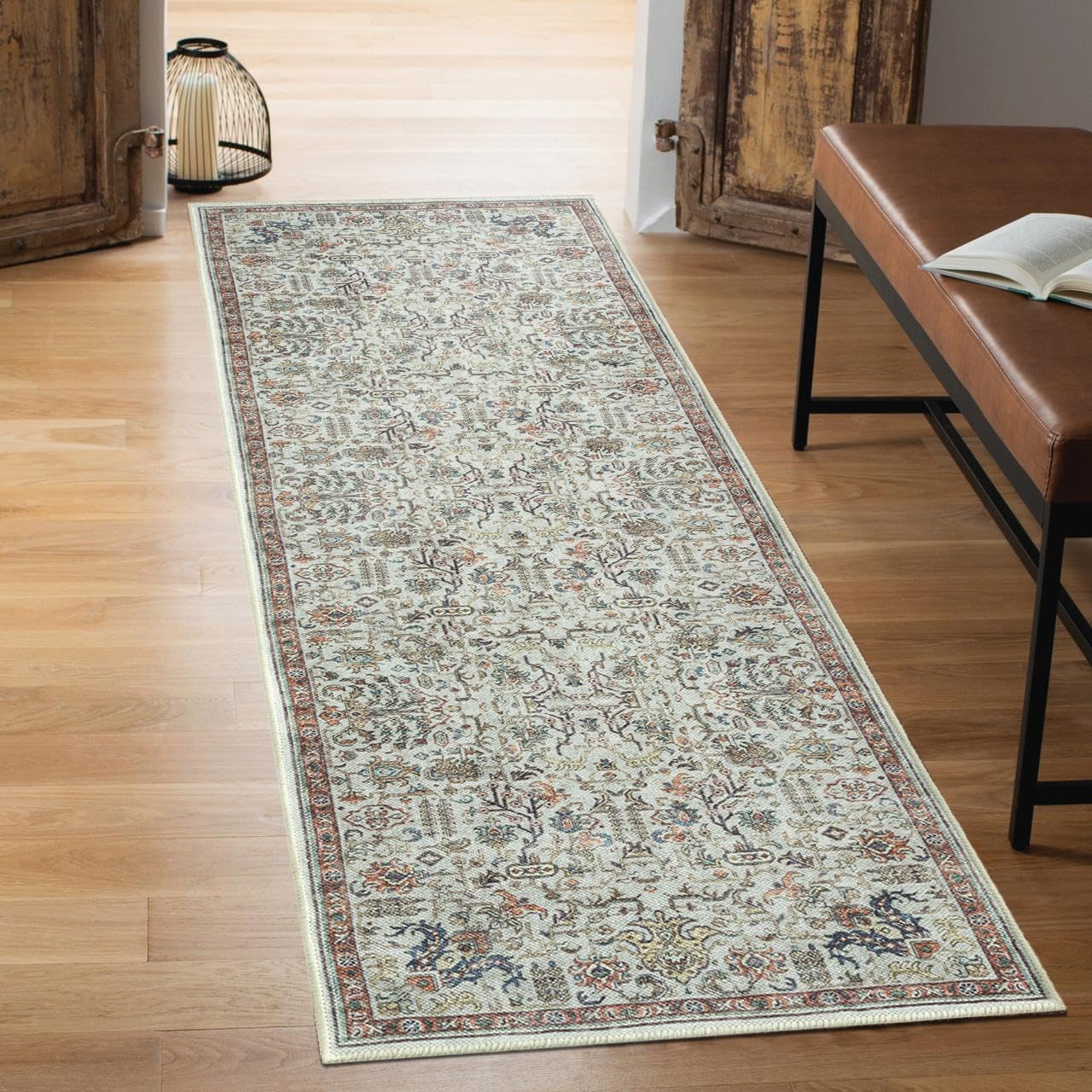 Keen Home Design 2x10 Rug - Machine Washable Runner Rug with Non-Slip Backing, Ideal for Hallway