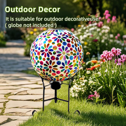 VOREEN 10" Gazing Ball Stand, Metal Gazing Globe Stand for 8-12 Inch Garden Gazing Globe, Outdoor