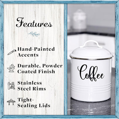 Home Acre Designs Food Storage Containers Set with Lids, Farmhouse Home Kitchen Decor Rustic