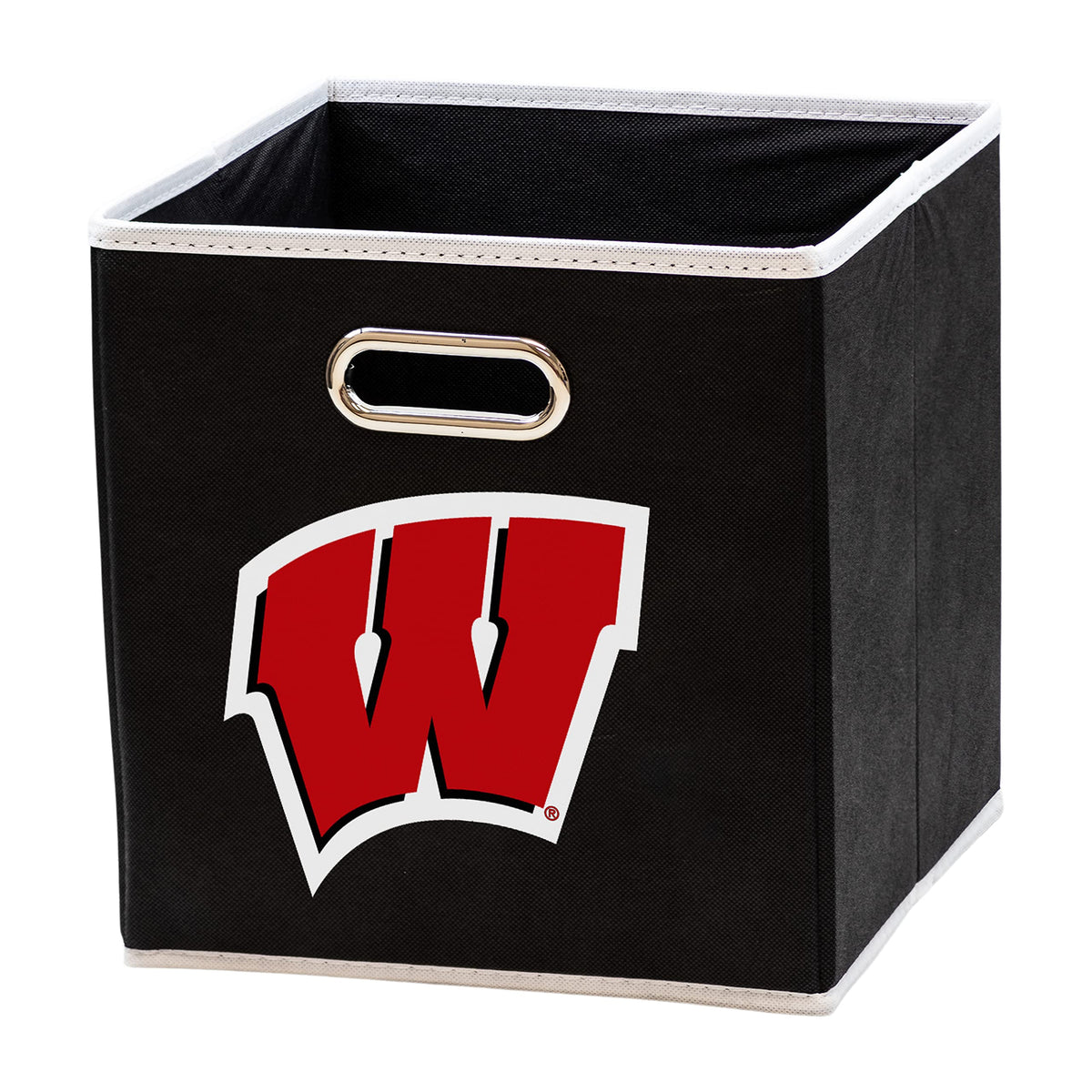 Franklin Sports NCAA Storage Bin - Cube Organizer - Wisconsin