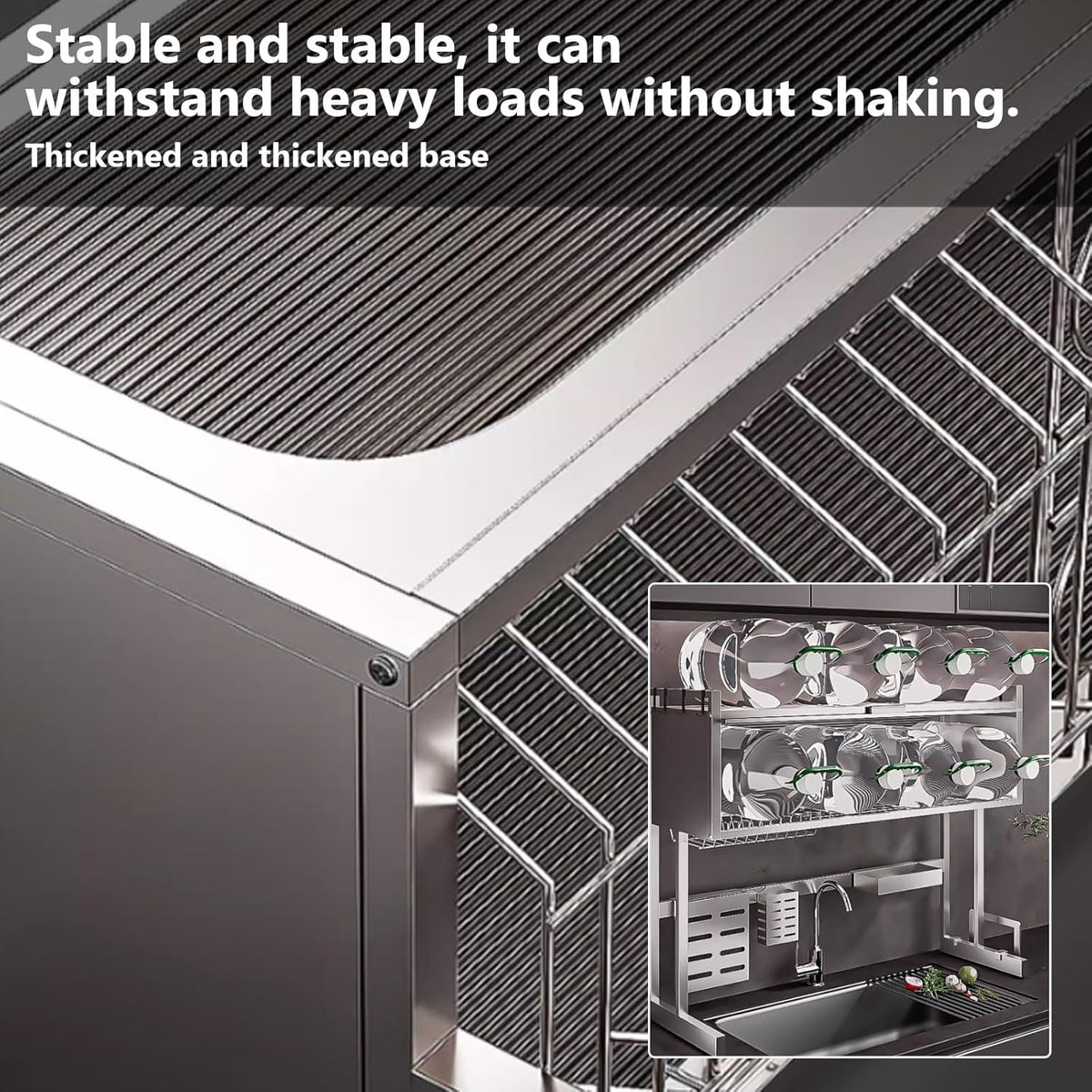 Home Furnishing Dish Rack Over Sink Stainless Steel Over The Sink Dish Drainer Drying Rack Space