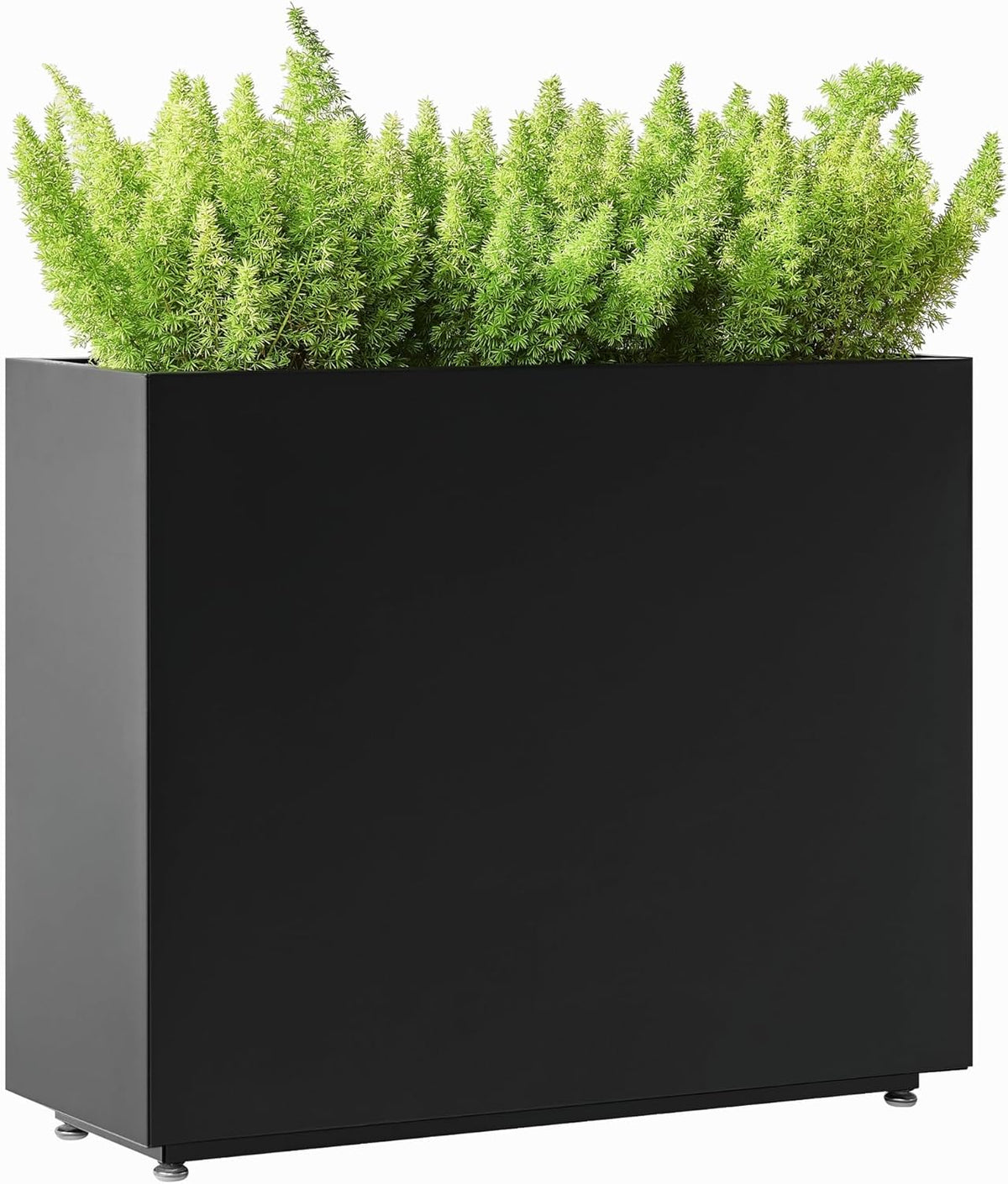 Tall & Long Metal Divider Planter 30W x 11D x 24H, Easy 5-Min Assembly, Outdoor Span Rectangular