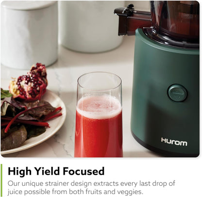 Hurom H320 Cold Press Juicer Machine, Easy to Clean Masticating Slow Juicer, Coarse Strainers