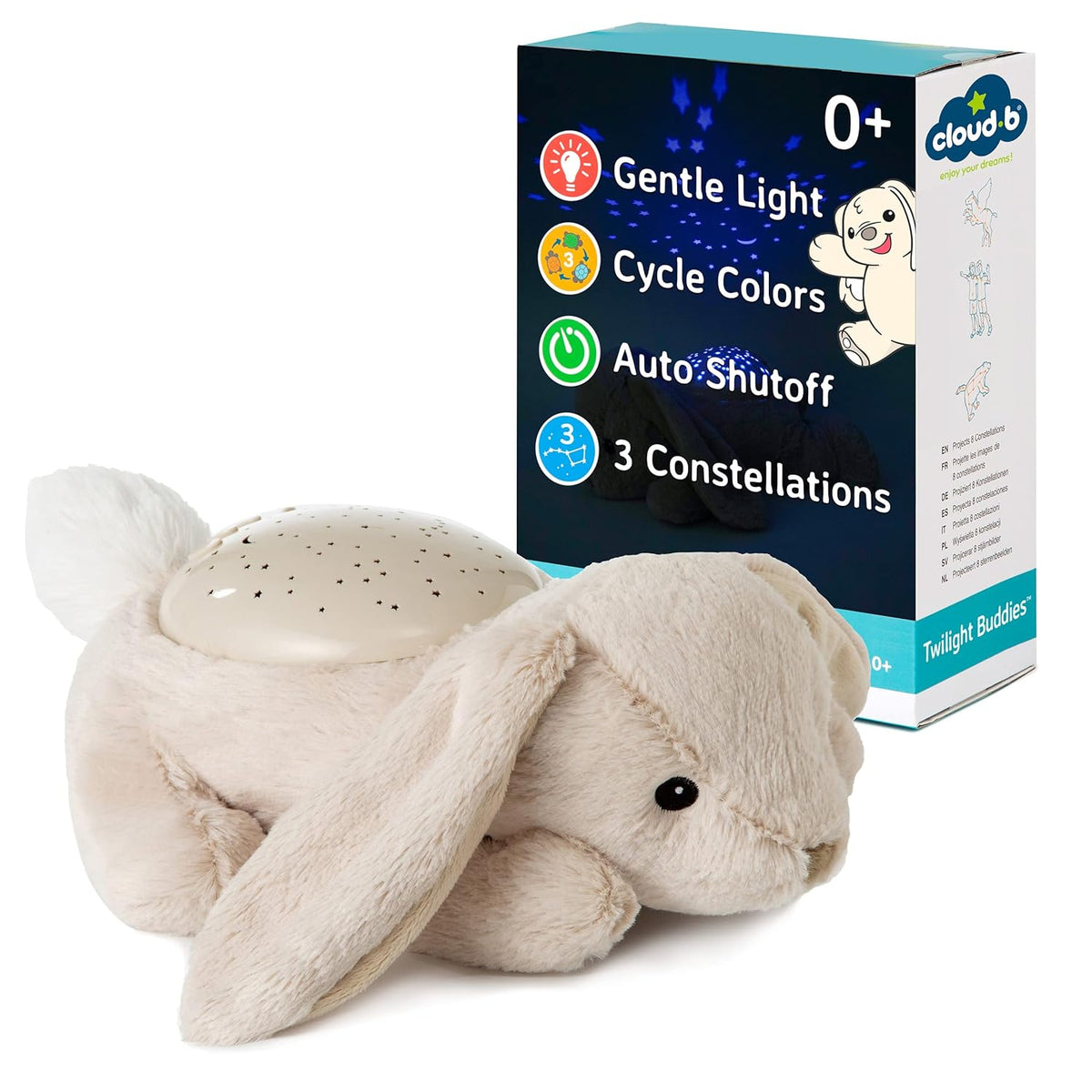 Cloud b Calming Nightlight Star Projector | Gentle Brightness | 3 Colors | 3 Constellations |