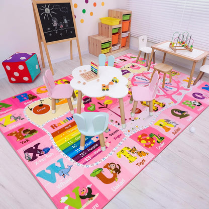 Kids Rugs for Playroom Bedroom Classroom Nursery, Non-Slip and Washable Rugs for Children Toddlers