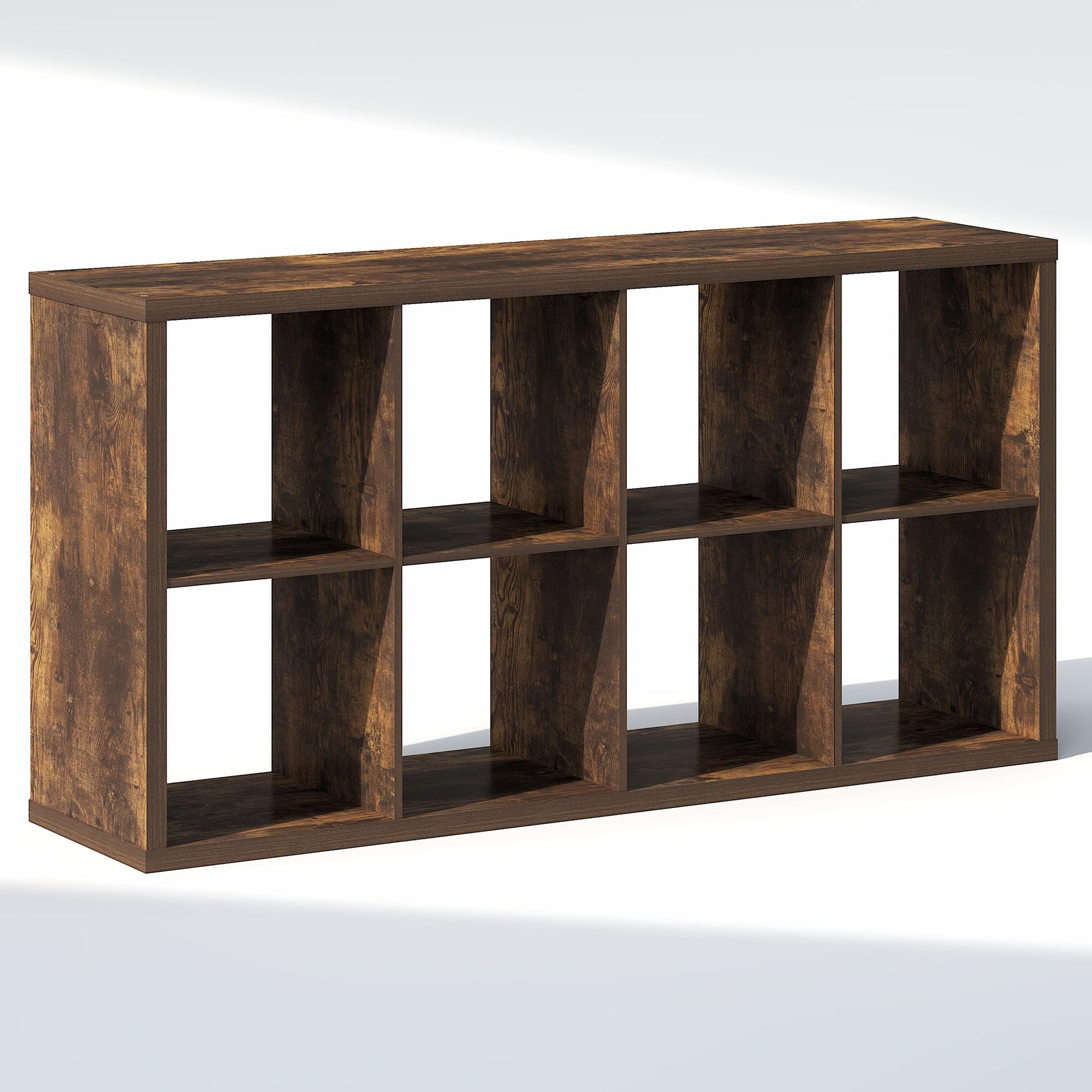 Furinno Cubic Extra Thick 8-Cube Closet Organizers and Storage, Amber Pine