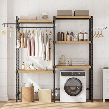 Double Row Over Washer and Dryer Storage Shelves, Laundry Room Organization and Storage, Heavy Duty