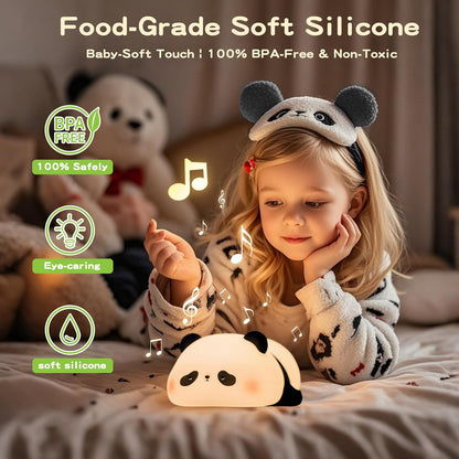 Panda Night Light with White Noise, Sound Machine for Baby Sleeping Aid,Toddler Sleep Trainer 4