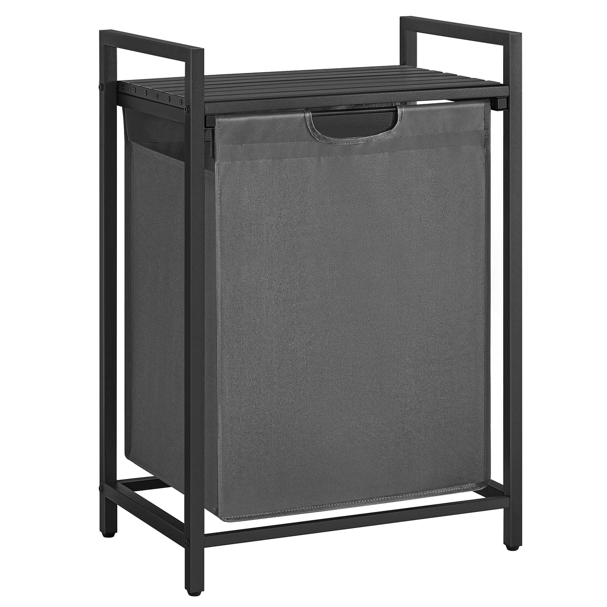 VASAGLE Laundry Hamper, 1 Pull-Out Bag, Shelf, 17.2 Gallons (65L)