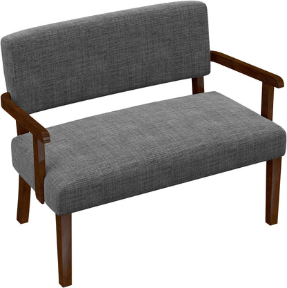 Accent Chair 2 Seat, Arm Chairs with Soft Seat and Armrests for Living Room, Love seat for Dining
