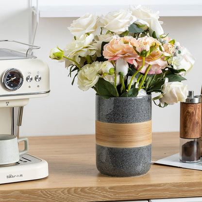 Large Storage Containers with Lids, Ceramic Coffee Container Kitchen Food Storage Cookie Jars with