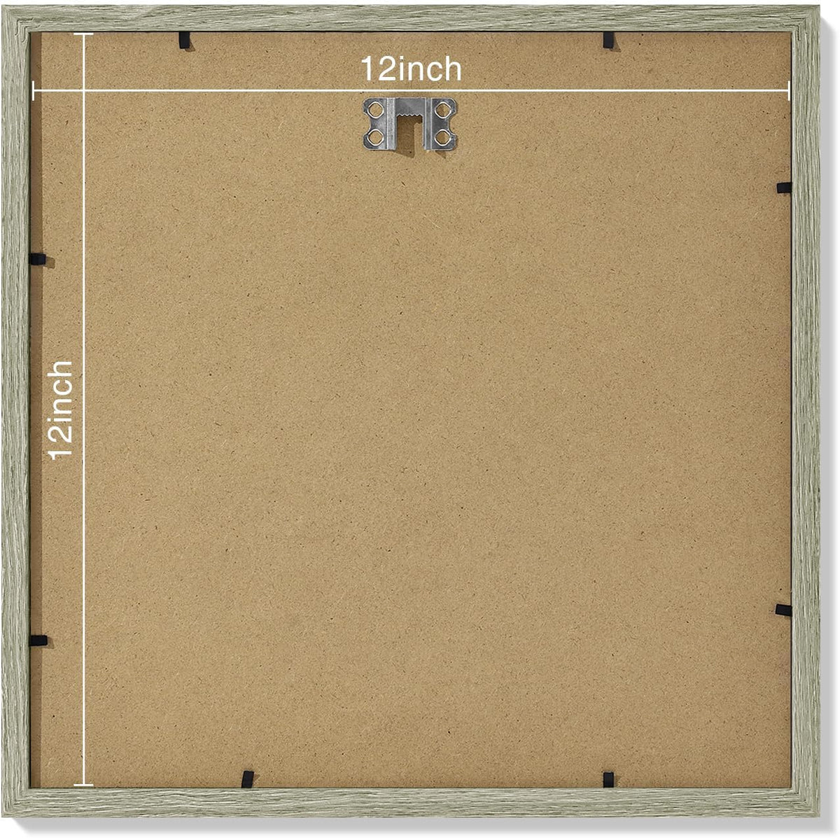 Vittanly 12x12 Picture Frames Set of 9, Shatter Resistant Plexiglass, Display 8x8 Pictures with Mat