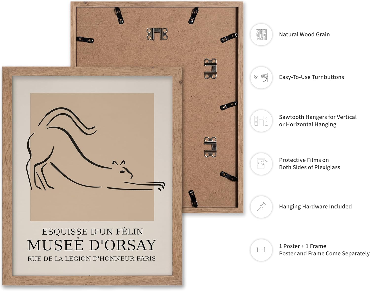 Poster Master Vintage Poster - Retro Minimalist Print - Gift for Artist, Housewarming - Cat, Line
