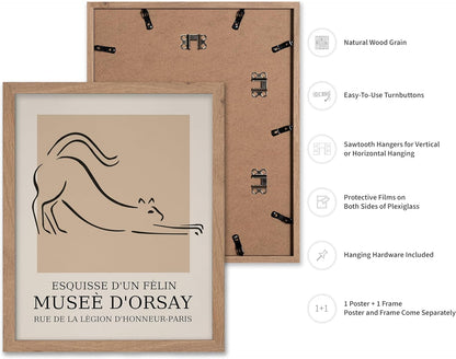 Poster Master Vintage Poster - Retro Minimalist Print - Gift for Artist, Housewarming - Cat, Line